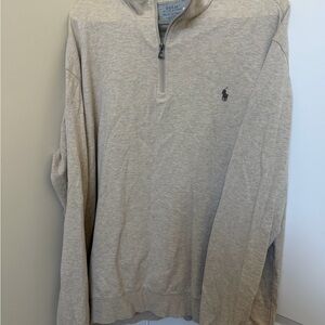 Polo by Ralph Lauren Men's Half-Zip Pullover Sweater - Beige XLT